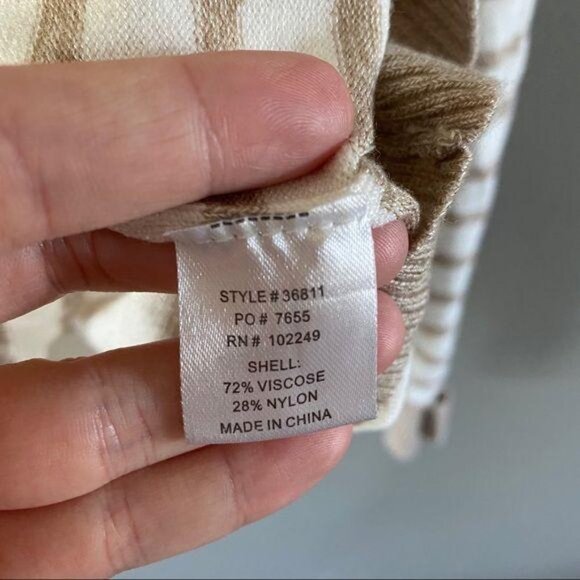 Skies Are Blue Pullover Sweater Cream Sz Small - Picture 4 of 8